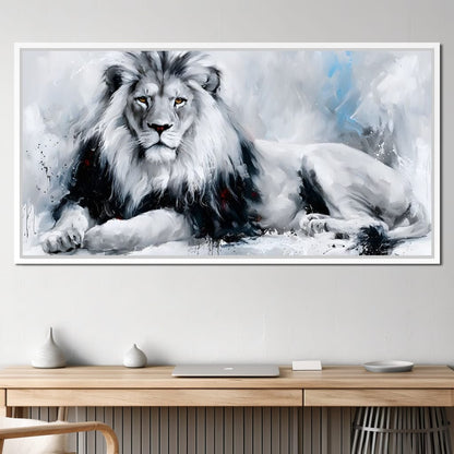 Monarch of the Frozen Plains Canvas Wall Art
