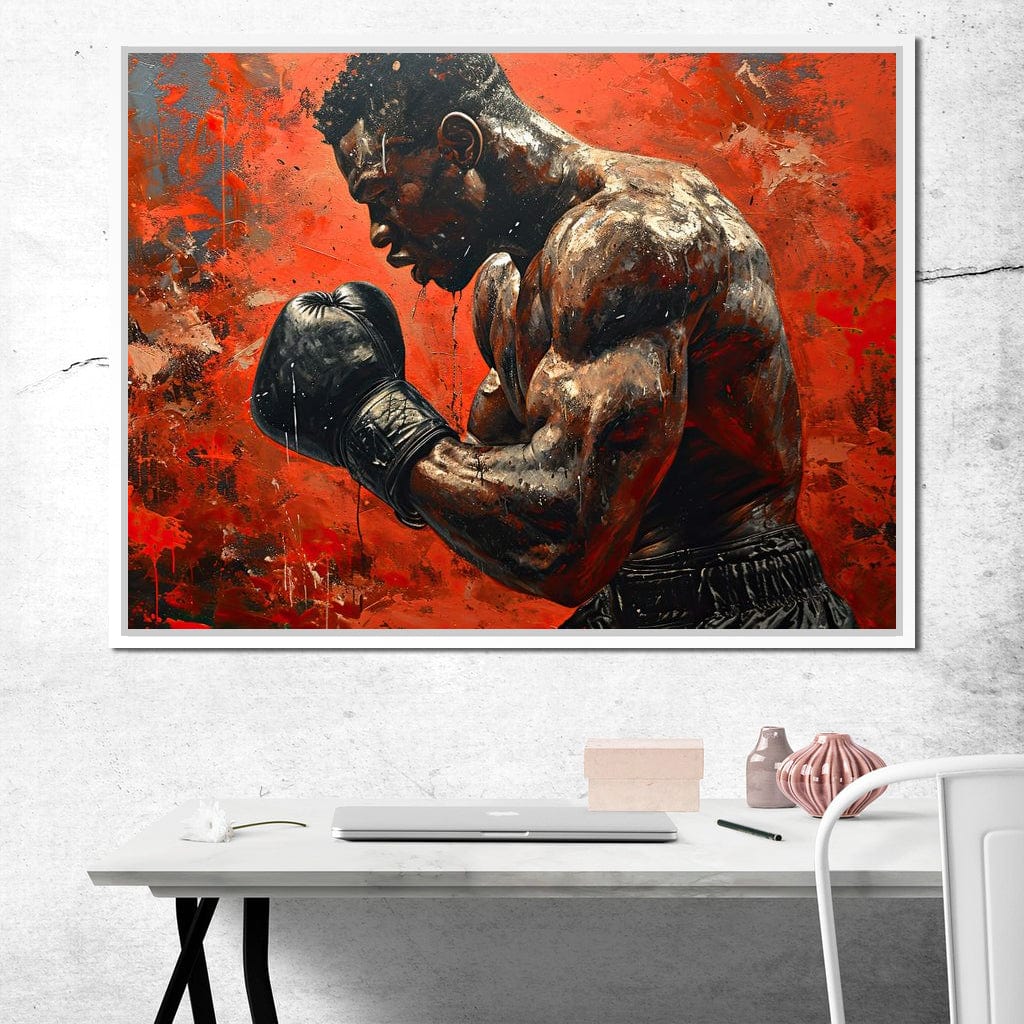 Fervent Pugilist Canvas Wall Art
