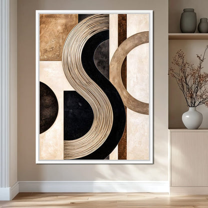 Linear Motion Over Structured Planes Canvas Wall Art
