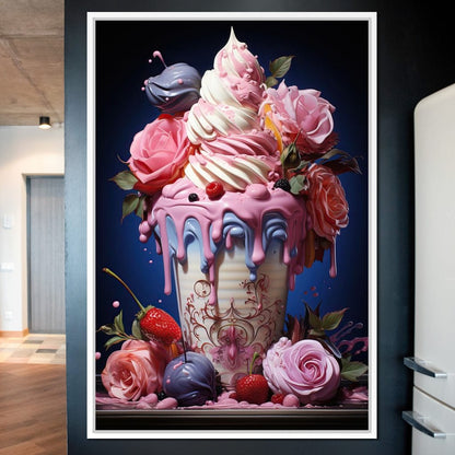 Candy Ice Cream Canvas Wall Art