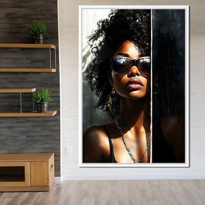 Sunlit Shadows Essence Canvas Wall Art