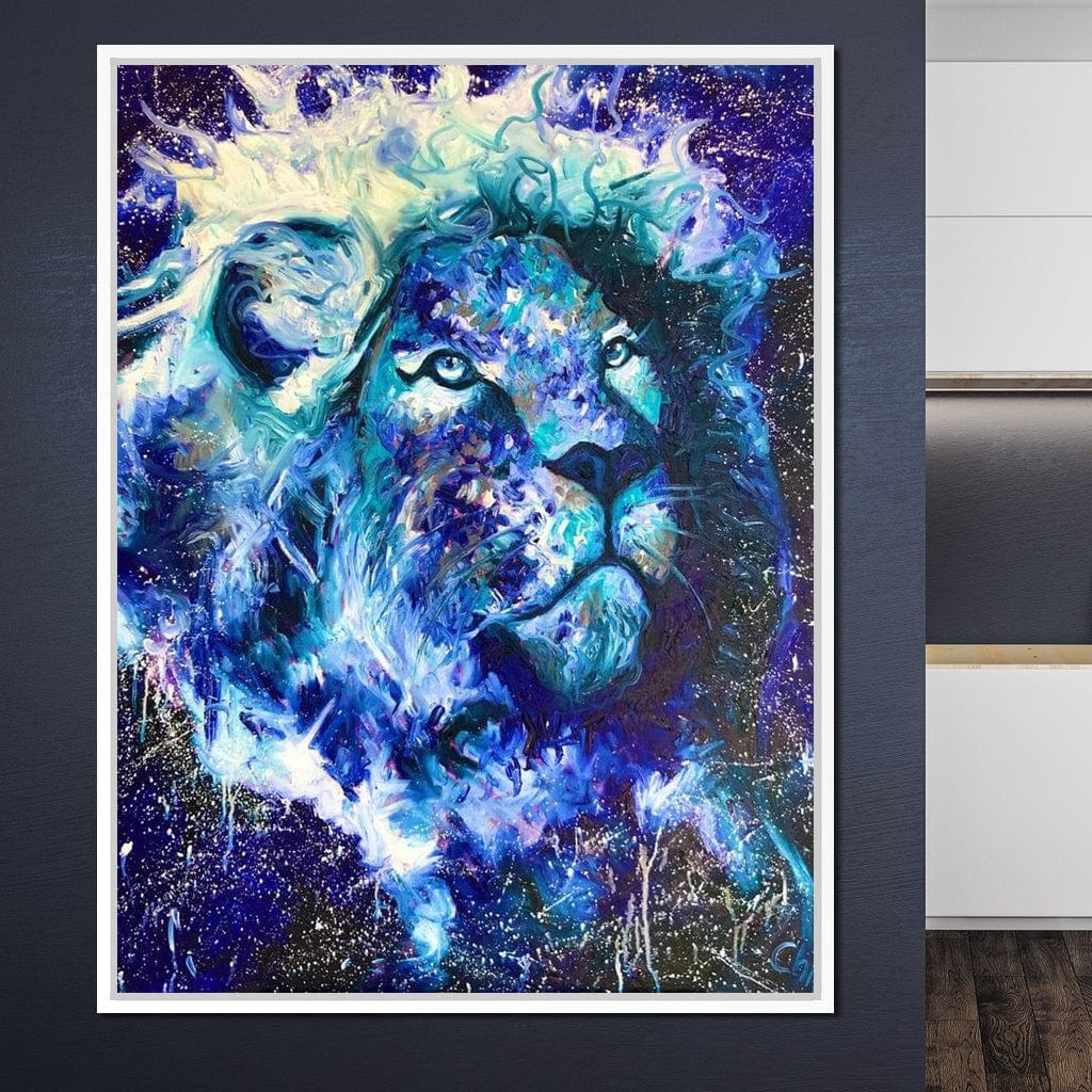 Astral Lion Canvas Wall Art