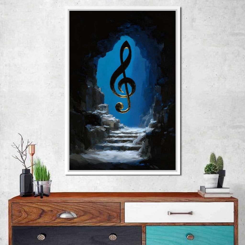 Celestial Clef Cavern Song Canvas Wall Art