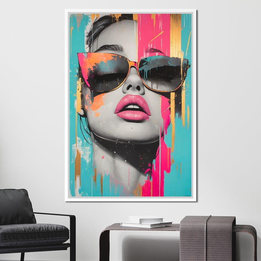 Electric Elegance Unveiled Canvas Wall Art