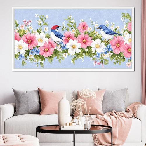 Delicate Harmony of Blossoms Canvas Wall Art