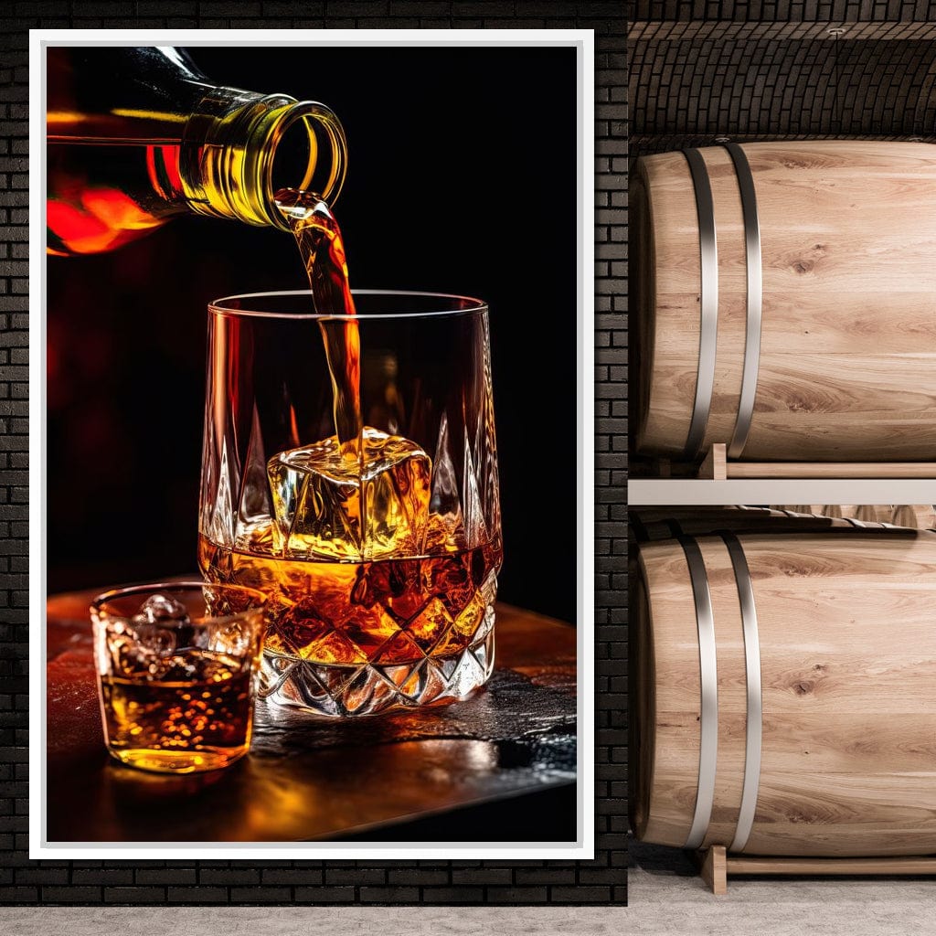 Whiskey's Prismatic Elegance Canvas Wall Art
