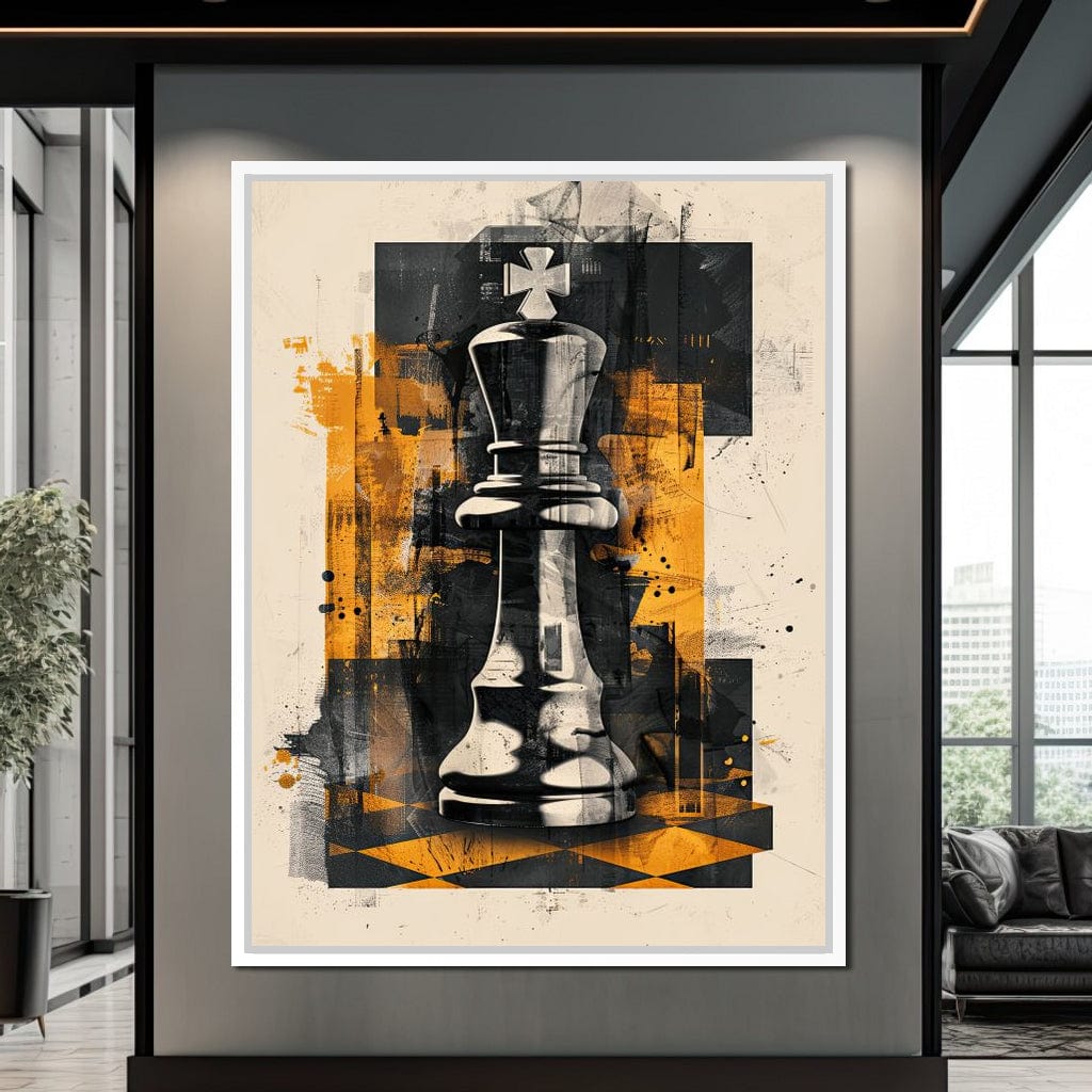 King of Abstract Warfare Canvas Wall Art