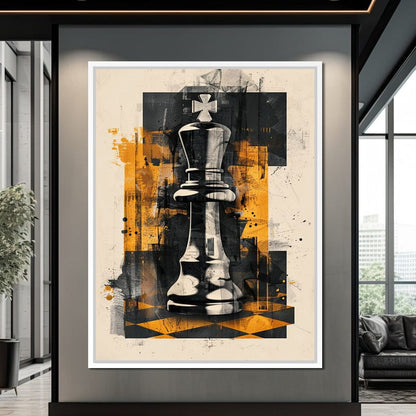 King of Abstract Warfare Canvas Wall Art
