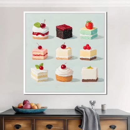 Sweet Slice Delight Tableau Canvas Wall Art
