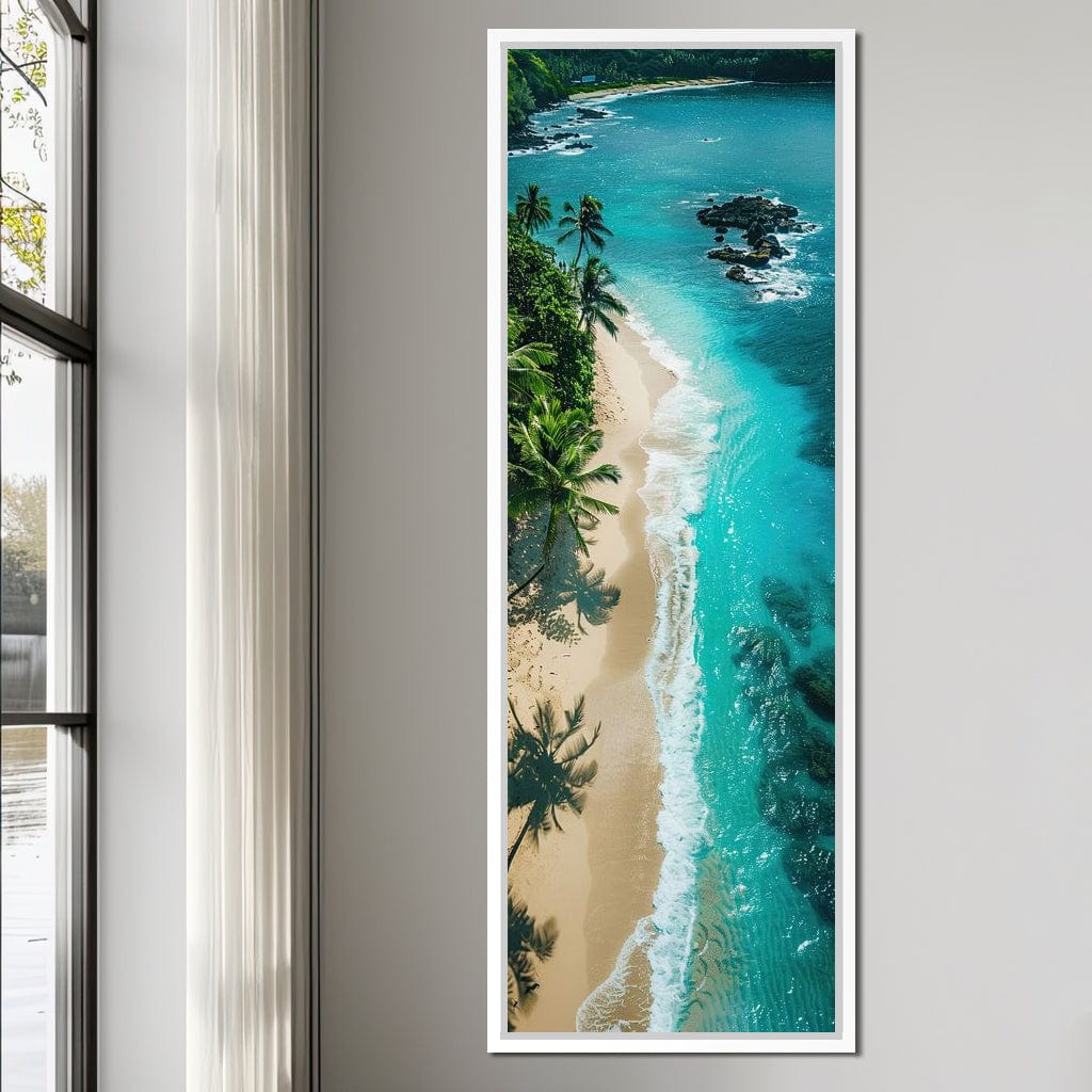 Tropical Serenity Beach Canvas Wall Art