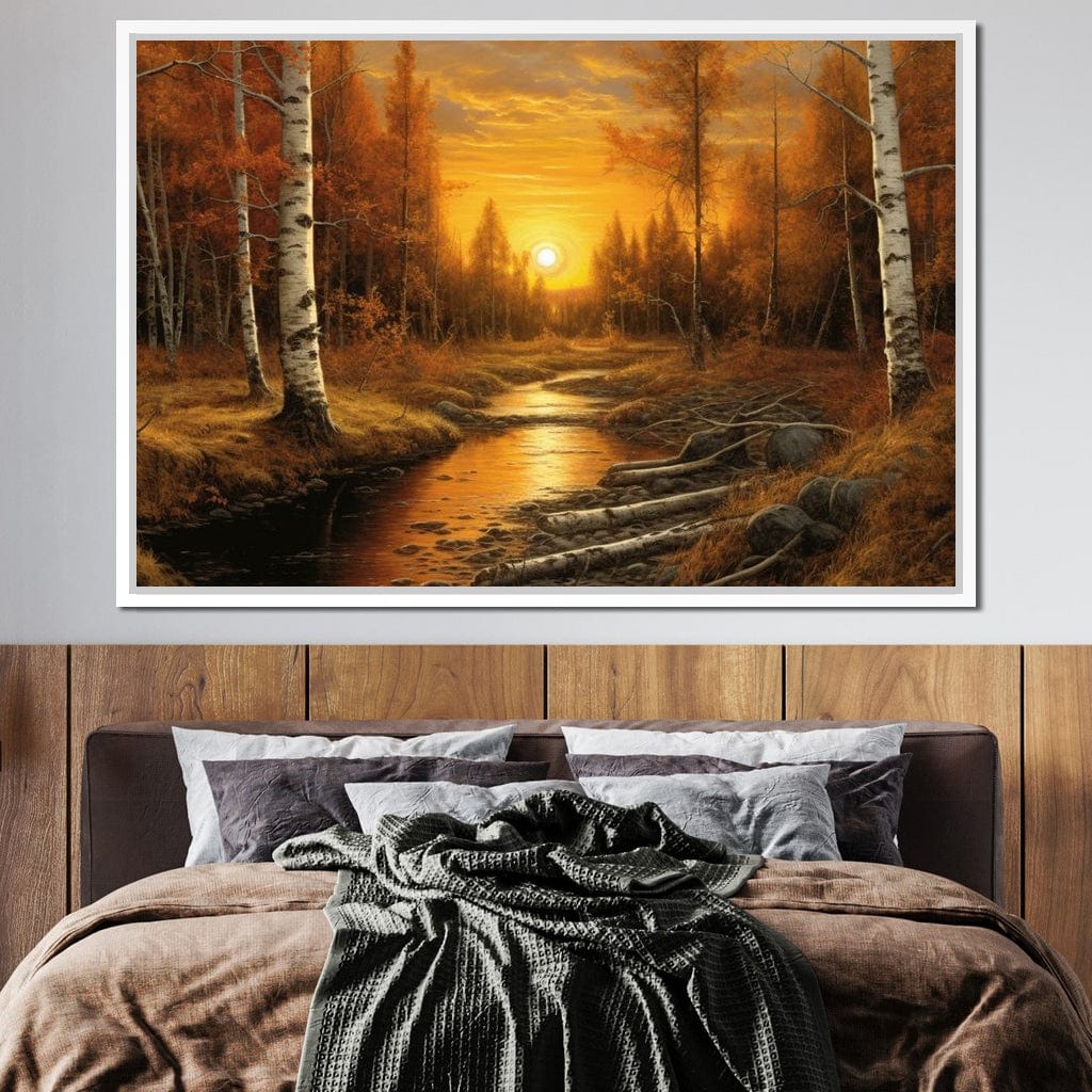 Silver Birch Forest Canvas Wall Art
