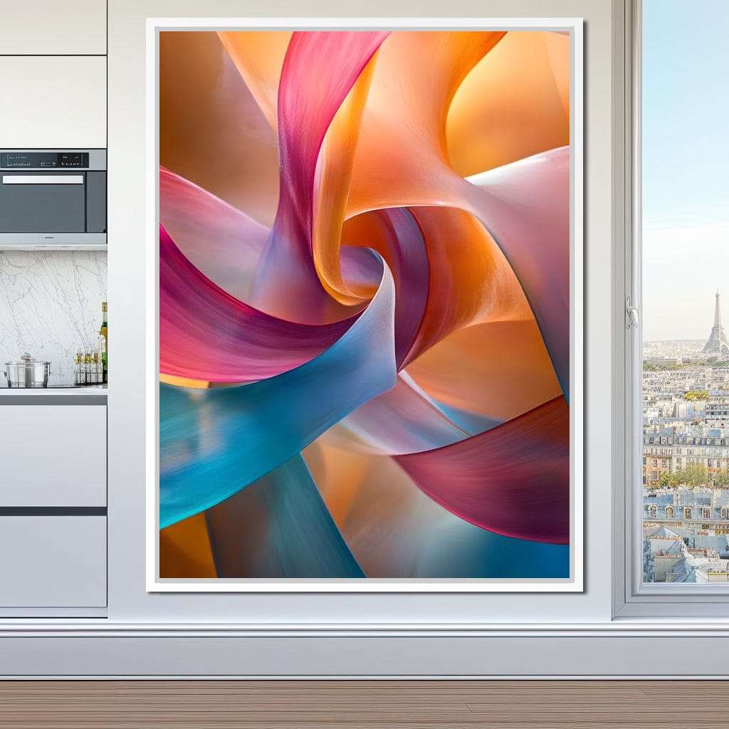Vibrant Curves of Elegance Canvas Wall Art