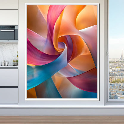 Vibrant Curves of Elegance Canvas Wall Art