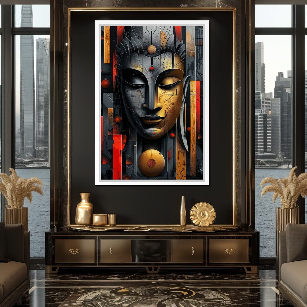 Radiant Geometric Balance Canvas Wall Art