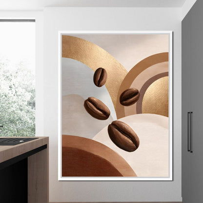 Java Coffee Beans Canvas Wall Art