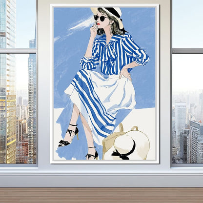 Clear Blue Sky Vacation Canvas Wall Art