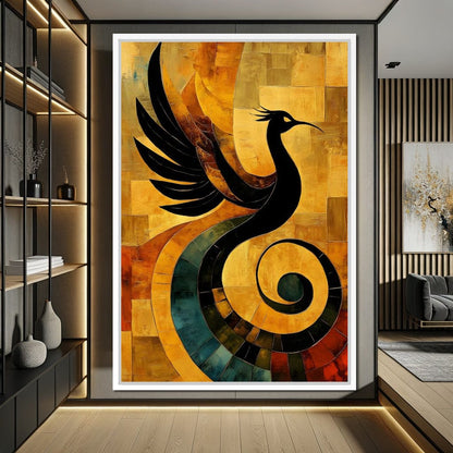 Phoenix Radiance Harmony Canvas Wall Art