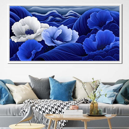 Blossoms by the Azure Seal Canvas Wall Art