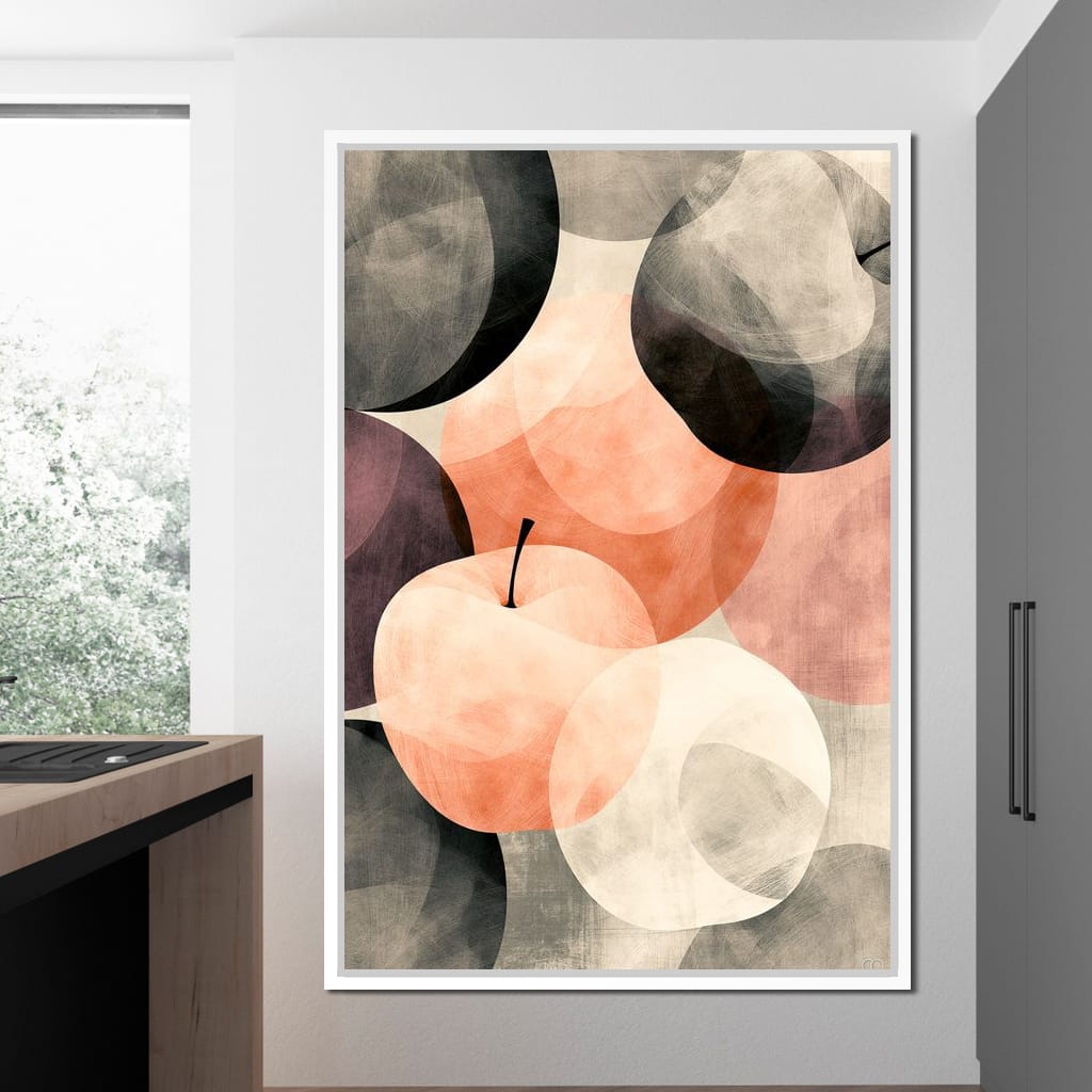 Orchard Shadows at Golden Hour Canvas Wall Art