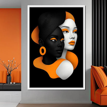 Faces of Balance Canvas Wall Art