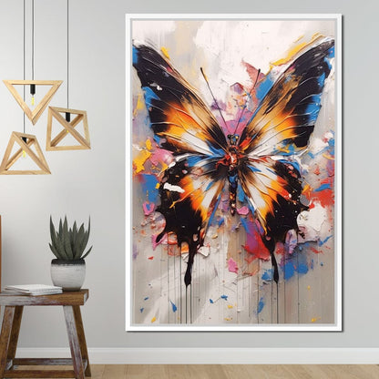 Psychedelic Lepidoptera Canvas Wall Art