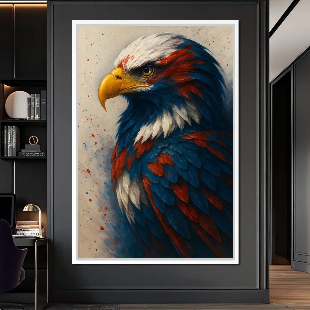 Eagle Majesty Feathered Glory Canvas Wall Art