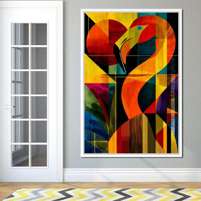Chromatic Crane Impressions Canvas Wall Art