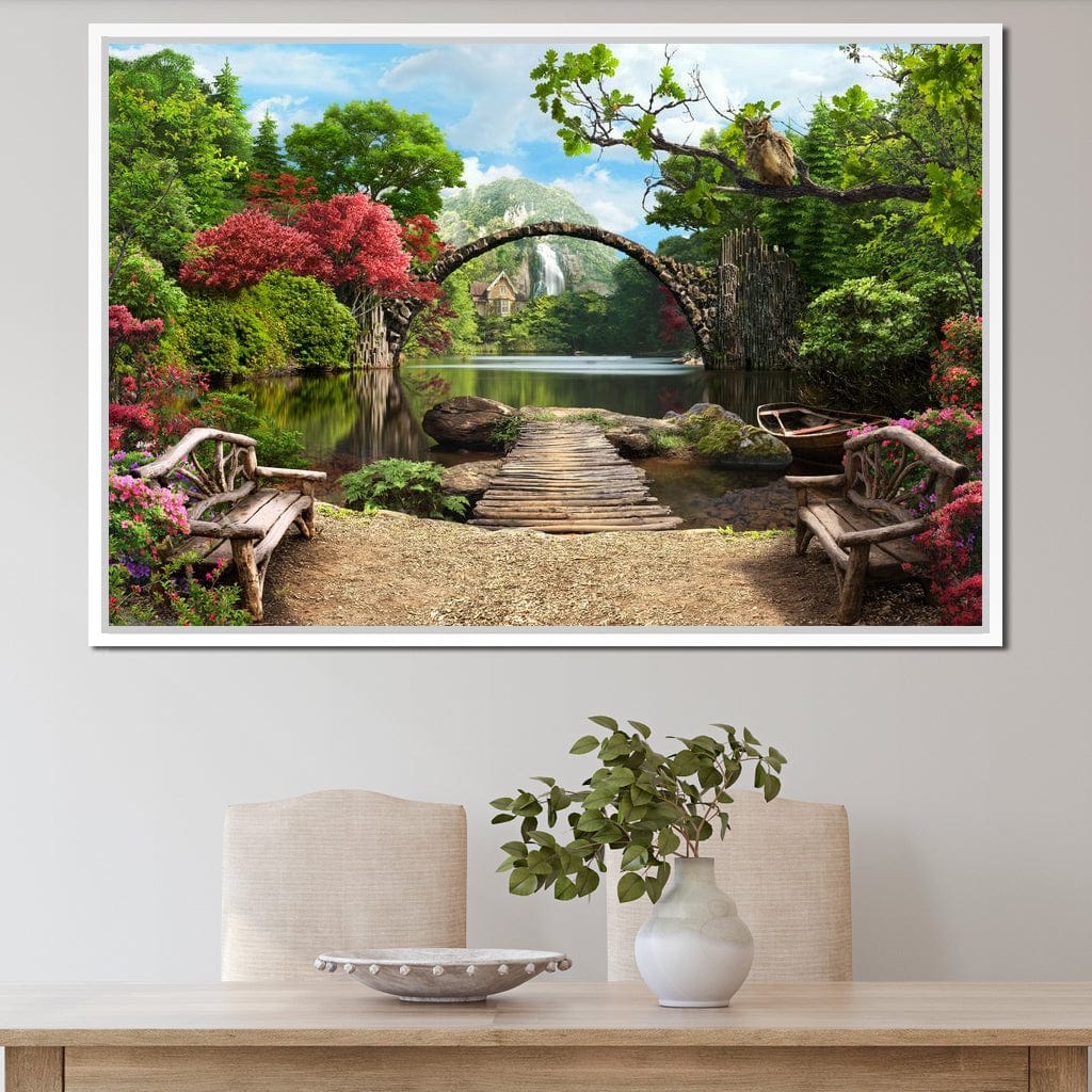 Stone Bridge Canvas Wall Art