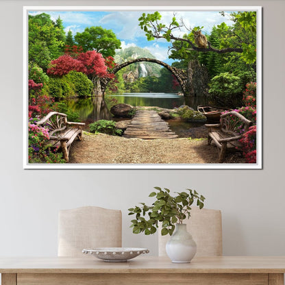 Stone Bridge Canvas Wall Art