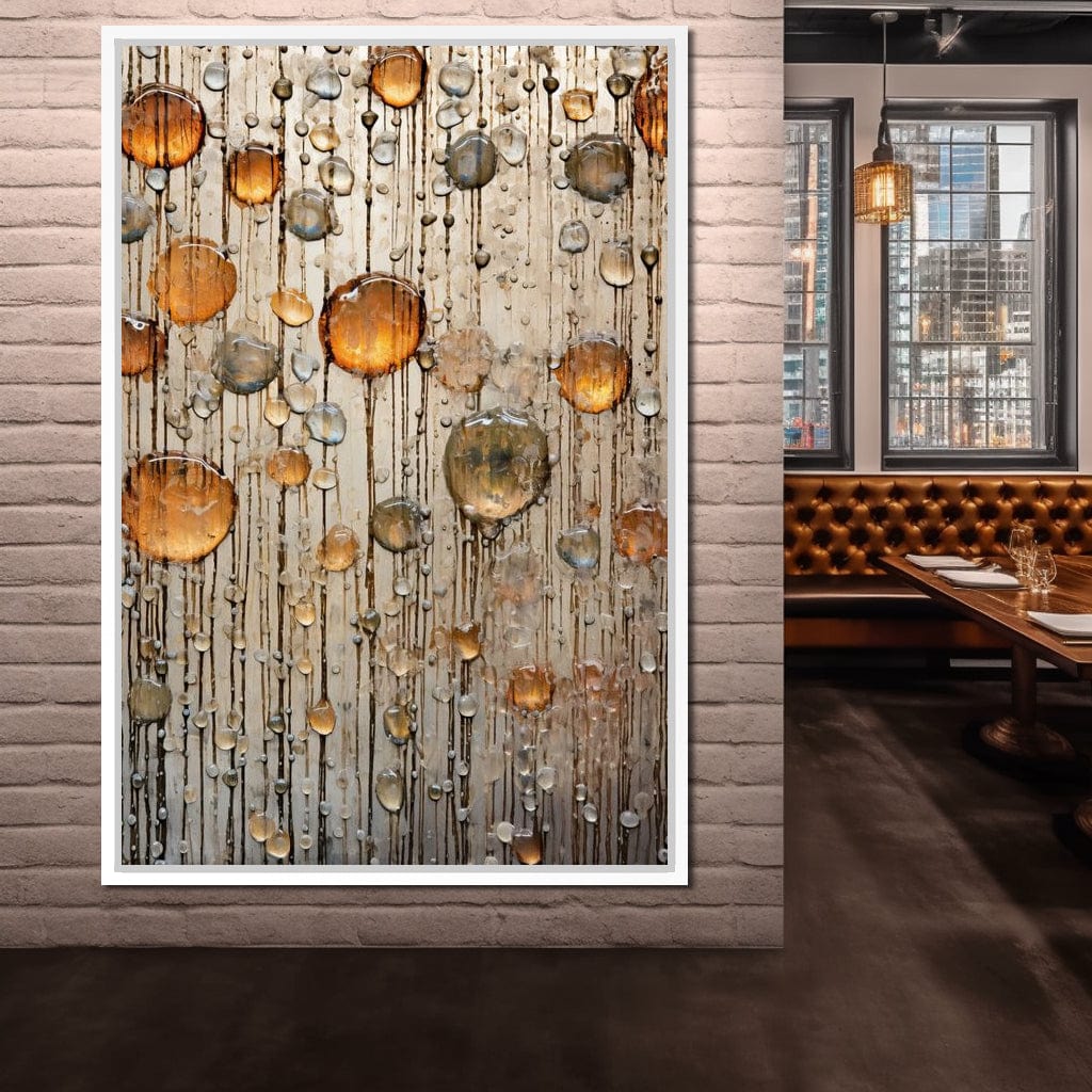 Droplet Hues Canvas Wall Art