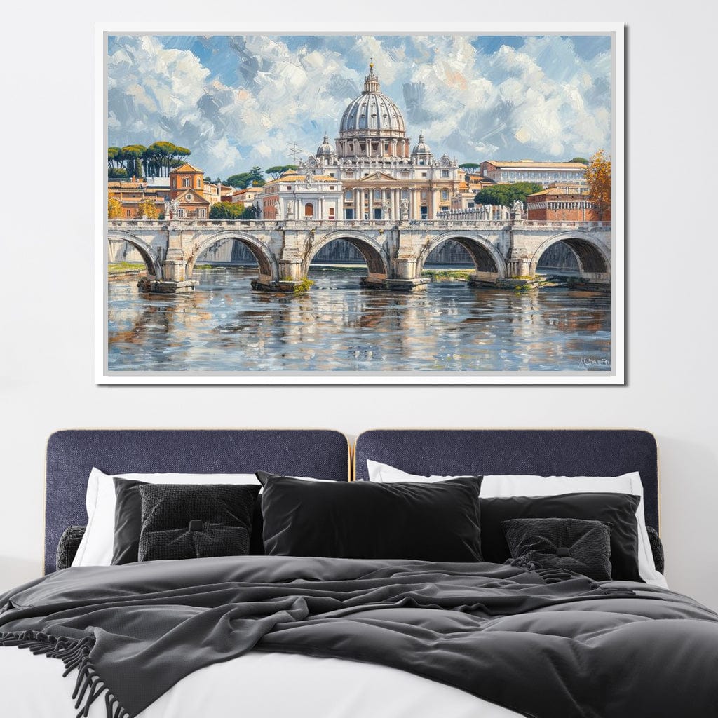 Eternal Reflections of Rome Canvas Wall Art