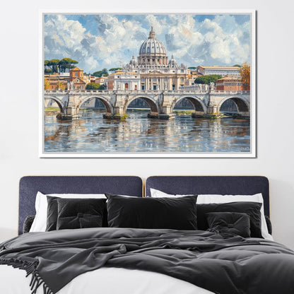 Eternal Reflections of Rome Canvas Wall Art