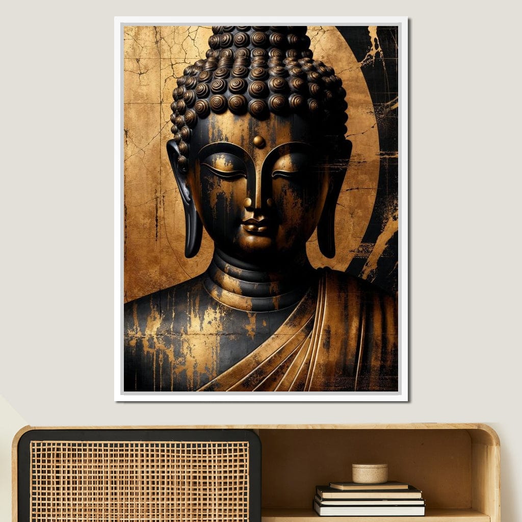 Buddha's Aura of Serenity Canvas Wall Art