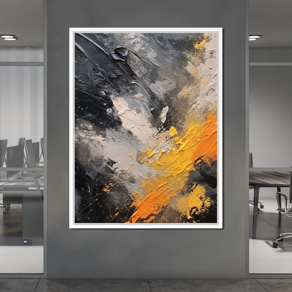 Abstract Onyx Radiance Canvas Wall Art