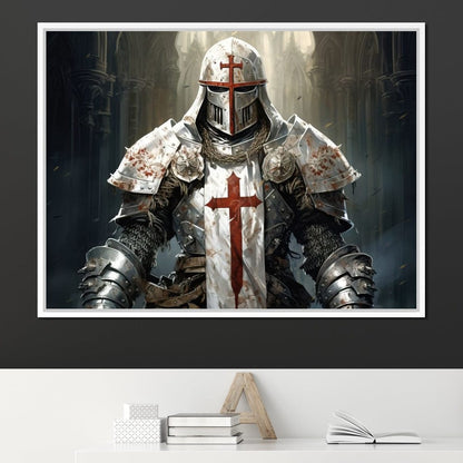 Knight of Sacred Hammer Canvas Wall Art