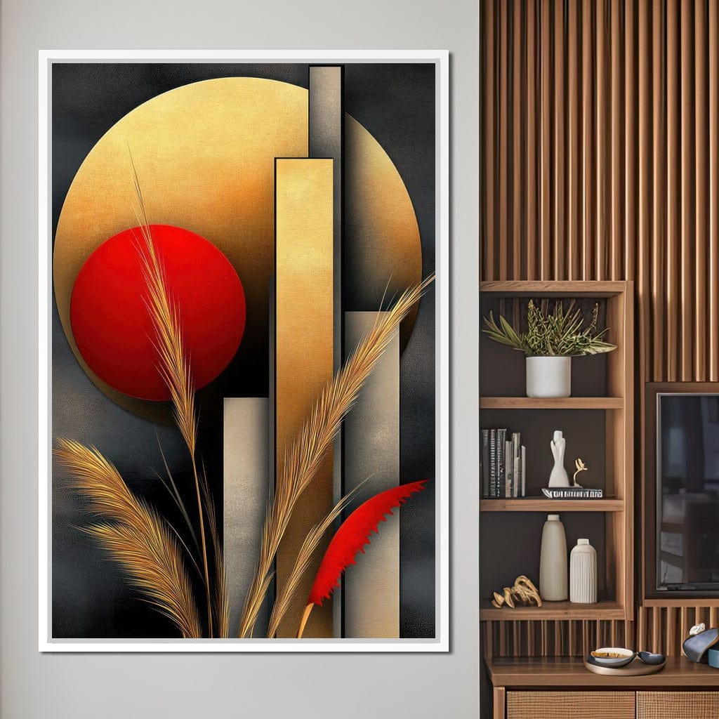 Sunset Geometry Canvas Wall Art