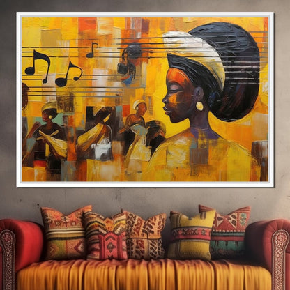 African Sounds 04 Canvas Wall Art