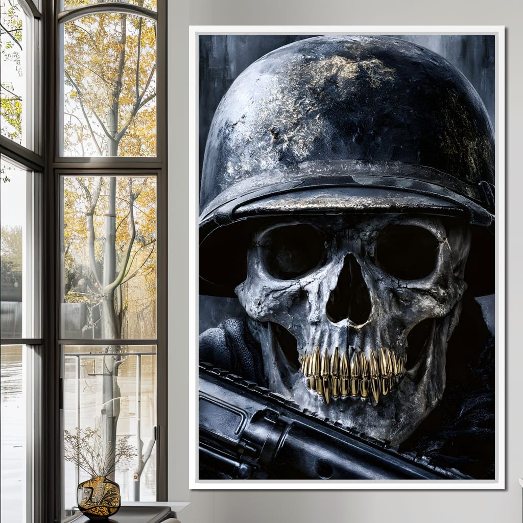 Final Soldier Resting Place Canvas Wall Art