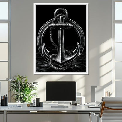 Weight of the Restless Anchor Canvas Wall Art