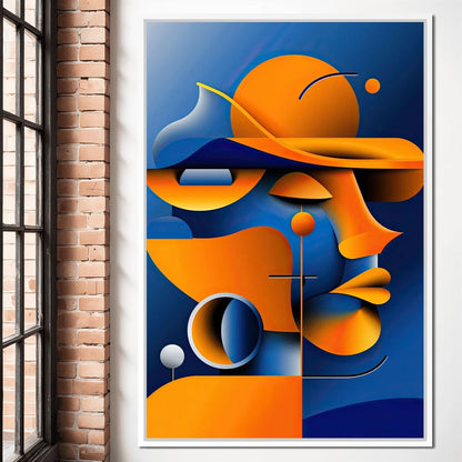 Geometric Muse Canvas Wall Art
