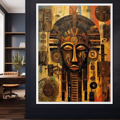 Tribal Mask 20 Canvas Wall Art