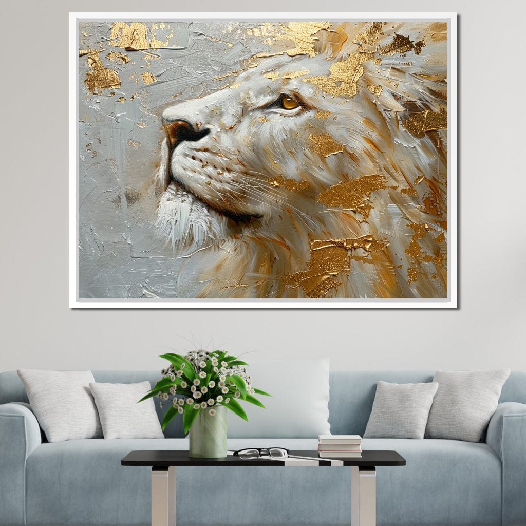 Golden Sovereign Stare Canvas Wall Art