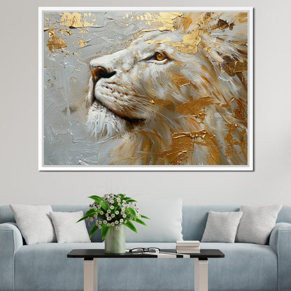 Golden Sovereign Stare Canvas Wall Art