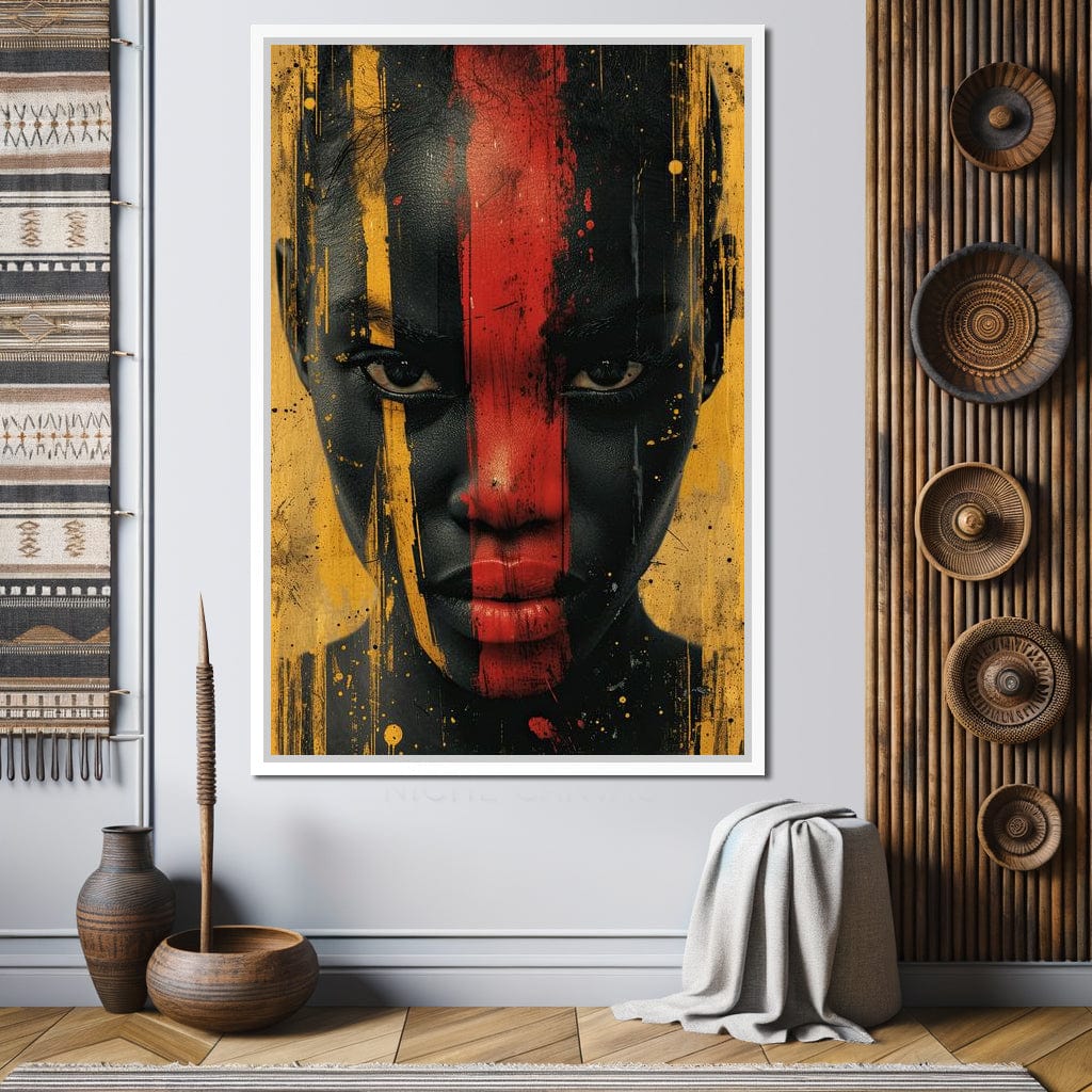 Golden Noir Revelation Canvas Wall Art