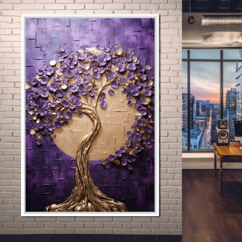 Golden Twilight in Nature Embrace Canvas Wall Art