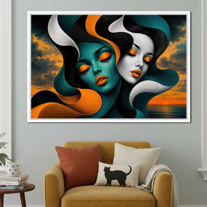 The Lovers Who Never Spoke Canvas Wall Art