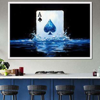 Ace of Spades Waterfall Canvas Wall Art