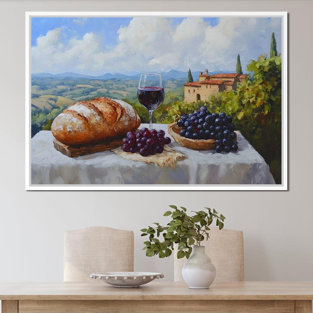 Tuscan Vineyard Bounty Canvas Wall Art