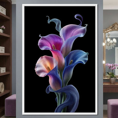 Floral Spirits of the Night Canvas Wall Art