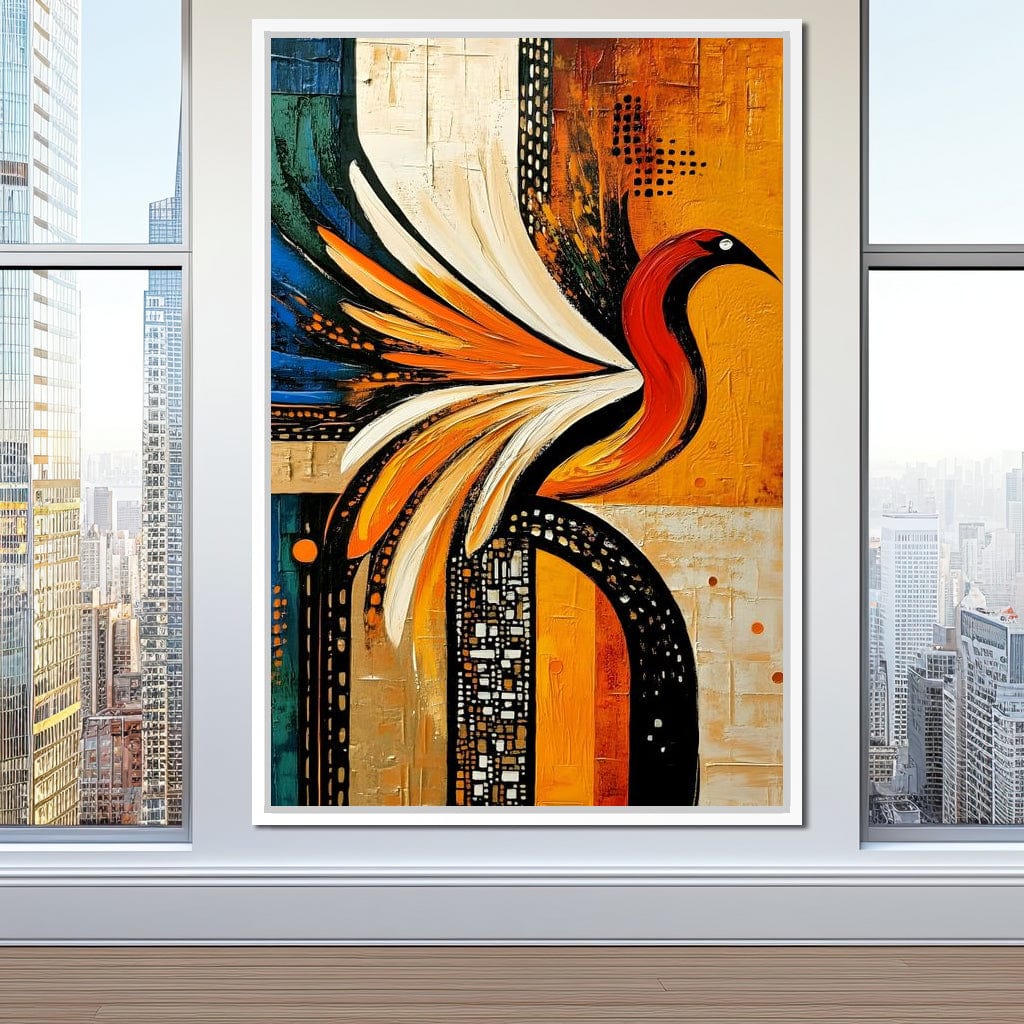 Vivid Phoenix Harmony Flight Canvas Wall Art